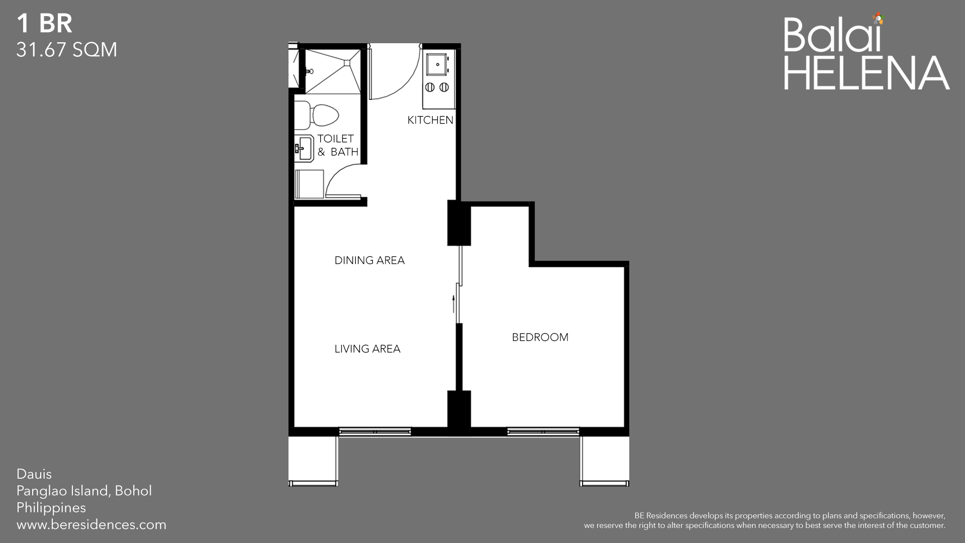 1 BR Layout
